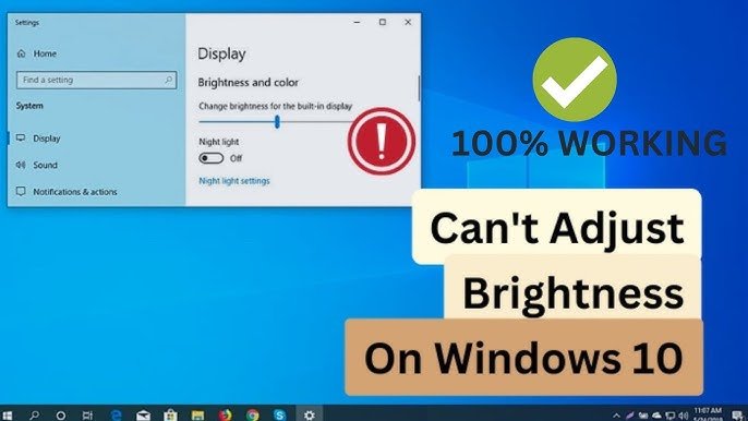 how to increase brightness of pc