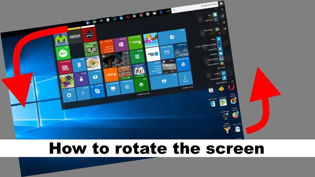 how to rotate pc screen