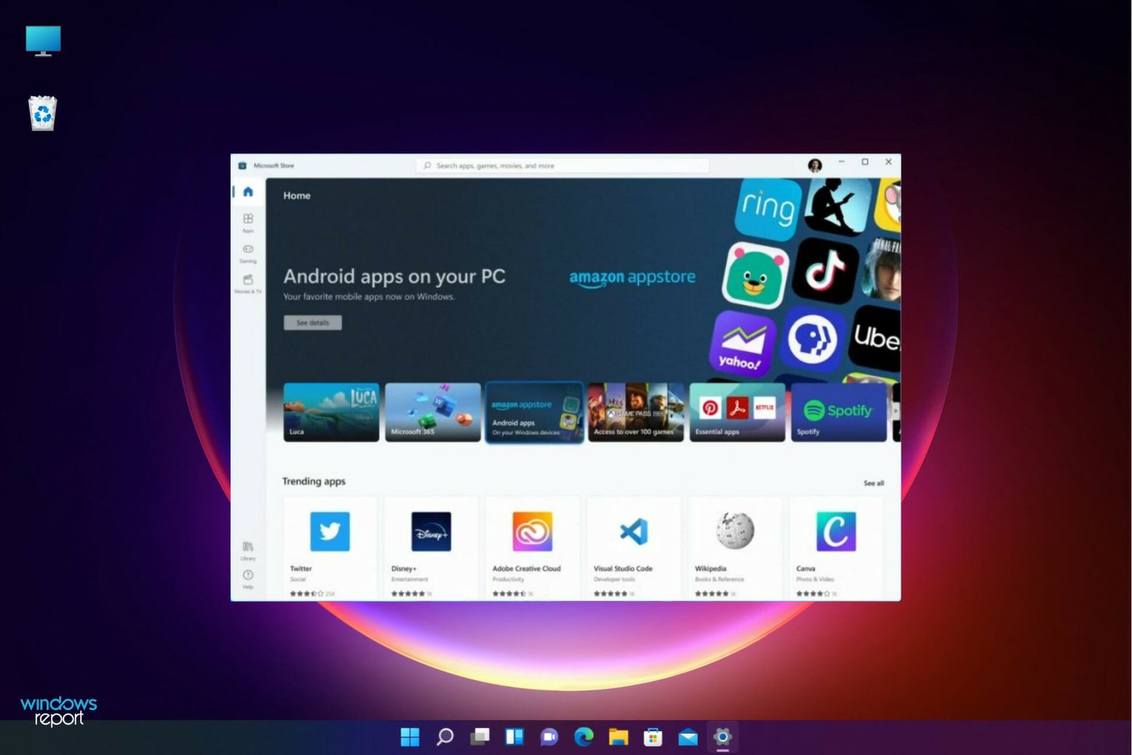 how to run android apps on pc