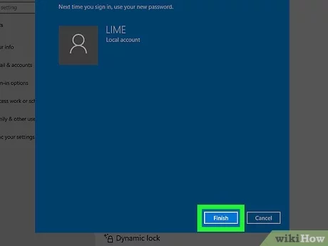 how to set password on pc